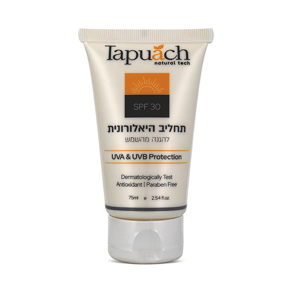 מקדם הגנה spf30 תחליב היאלרונית 75 מ"ל