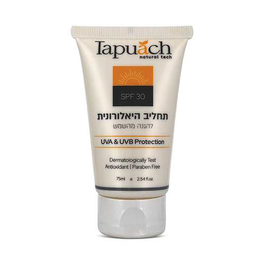 מקדם הגנה spf30 תחליב היאלרונית 75 מ"ל